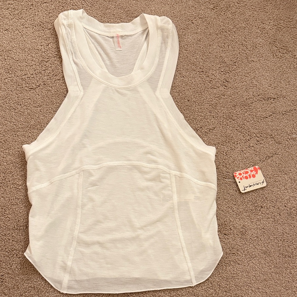 Free people white tank top